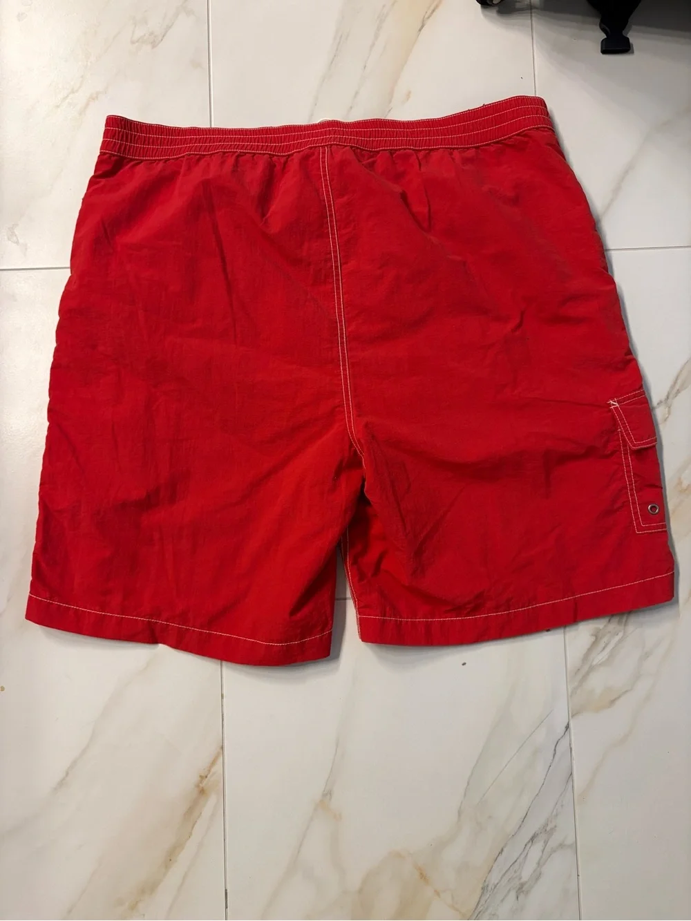 Ralph Lauren Red Men's Swim Trunks with Cargo Pocket